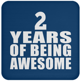 2nd Birthday 2 Years Of Being Awesome - Drink Coaster