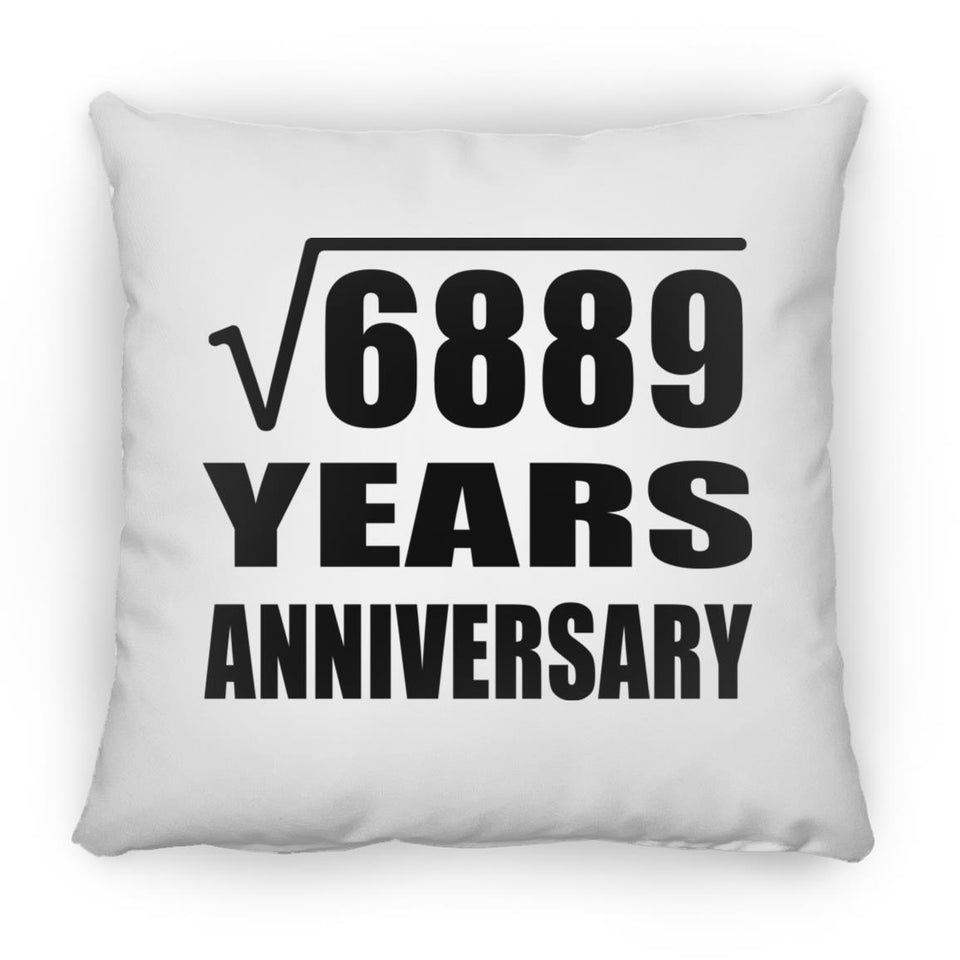 83rd Anniversary Square Root of 6889 Years Anniversary - Throw Pillow