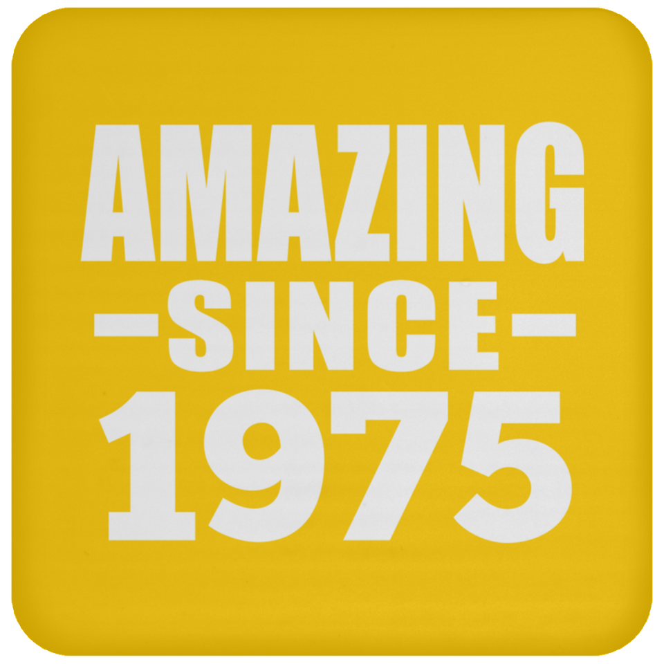 49th Birthday Amazing Since 1975 - Drink Coaster
