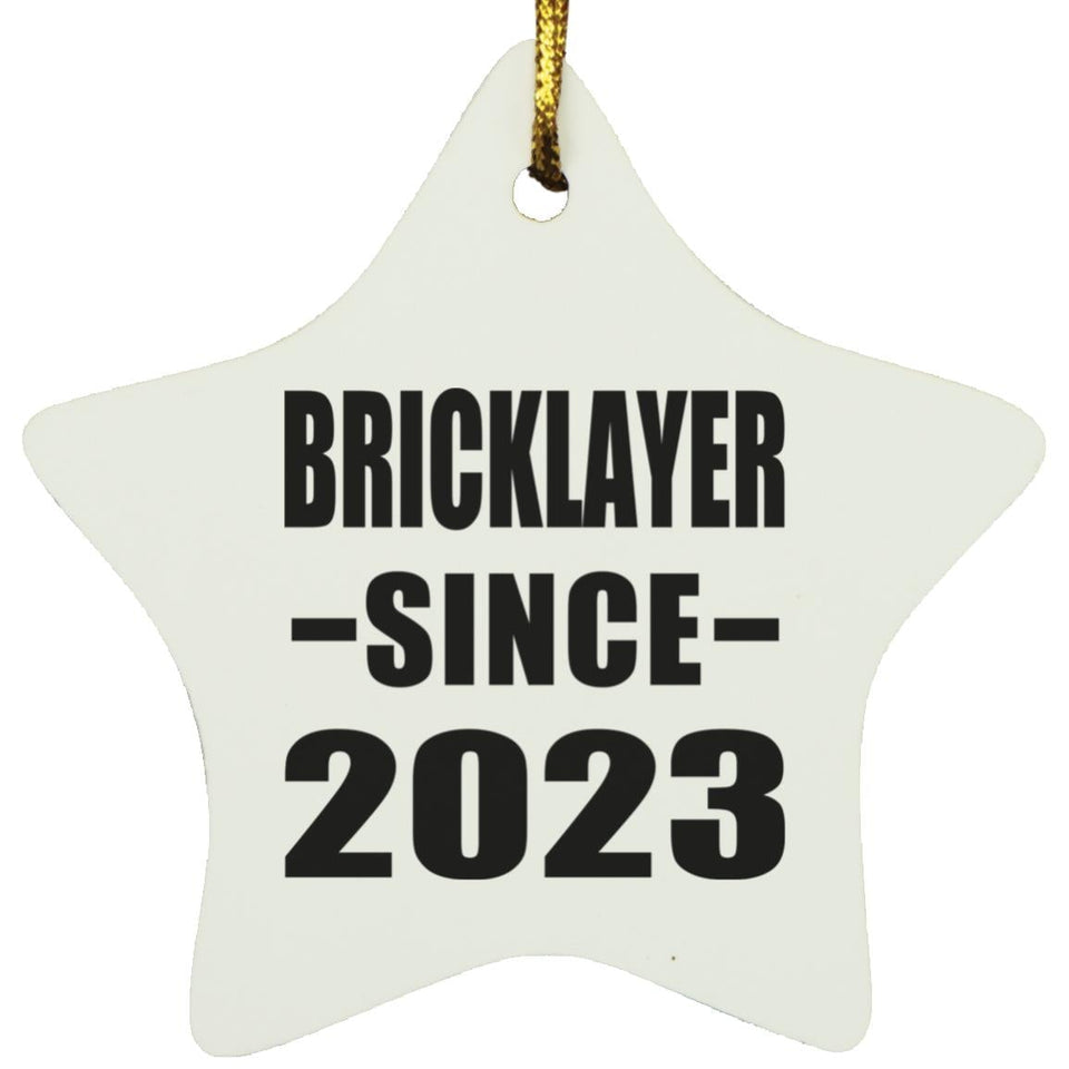 Bricklayer Since 2023 - Star Ornament