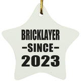 Bricklayer Since 2023 - Star Ornament