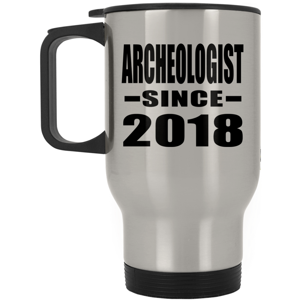 Archeologist Since 2018 - Silver Travel Mug