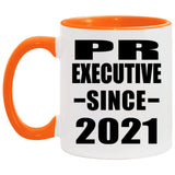 Pr Executive Since 2021 - 11oz Accent Mug Orange