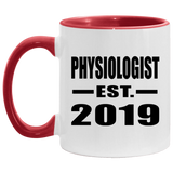 Physiologist Established EST. 2019 - 11oz Accent Mug Red