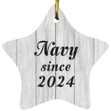 Navy Since 2024 - Star Ornament F