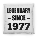 47th Birthday Legendary Since 1977 - Throw Pillow