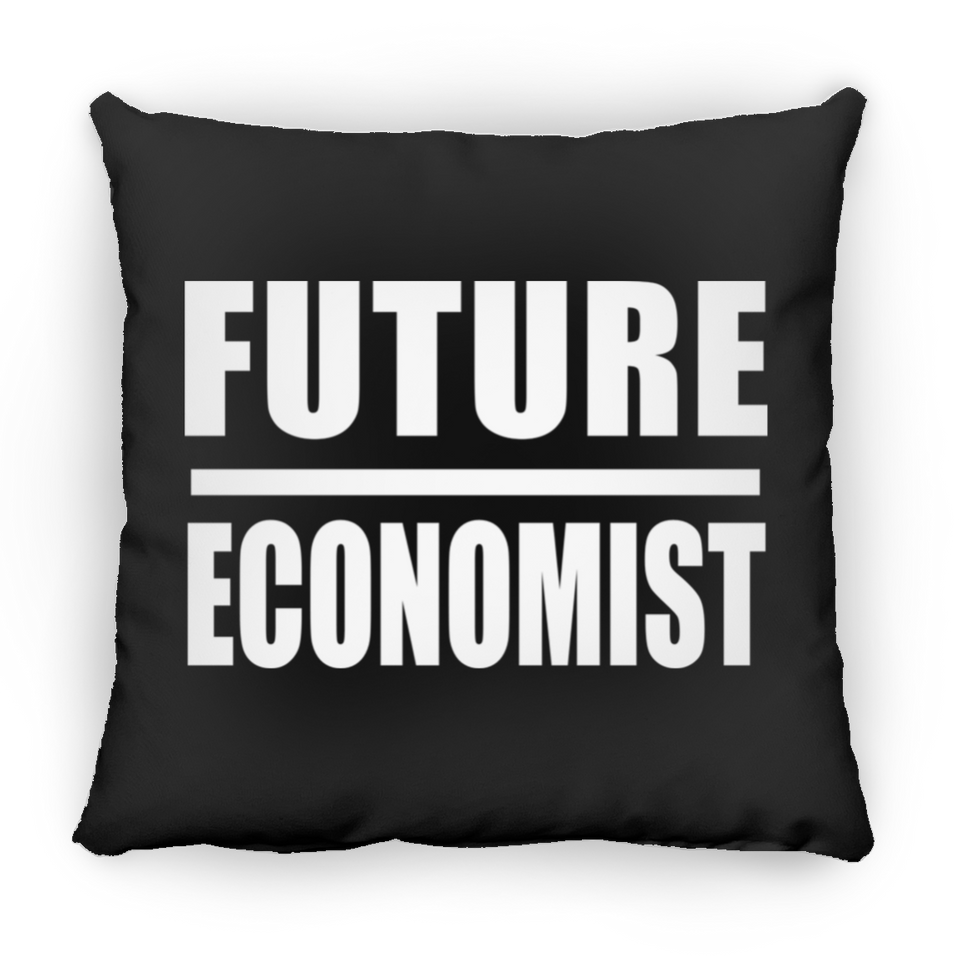 Future Economist - Throw Pillow Black