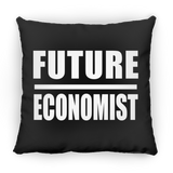 Future Economist - Throw Pillow Black