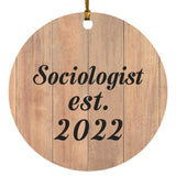 Sociologist Established Est. 2022 - Circle Ornament C