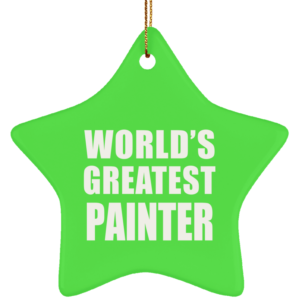 World's Greatest Painter - Star Ornament