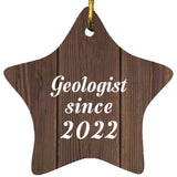Geologist Since 2022 - Star Ornament D