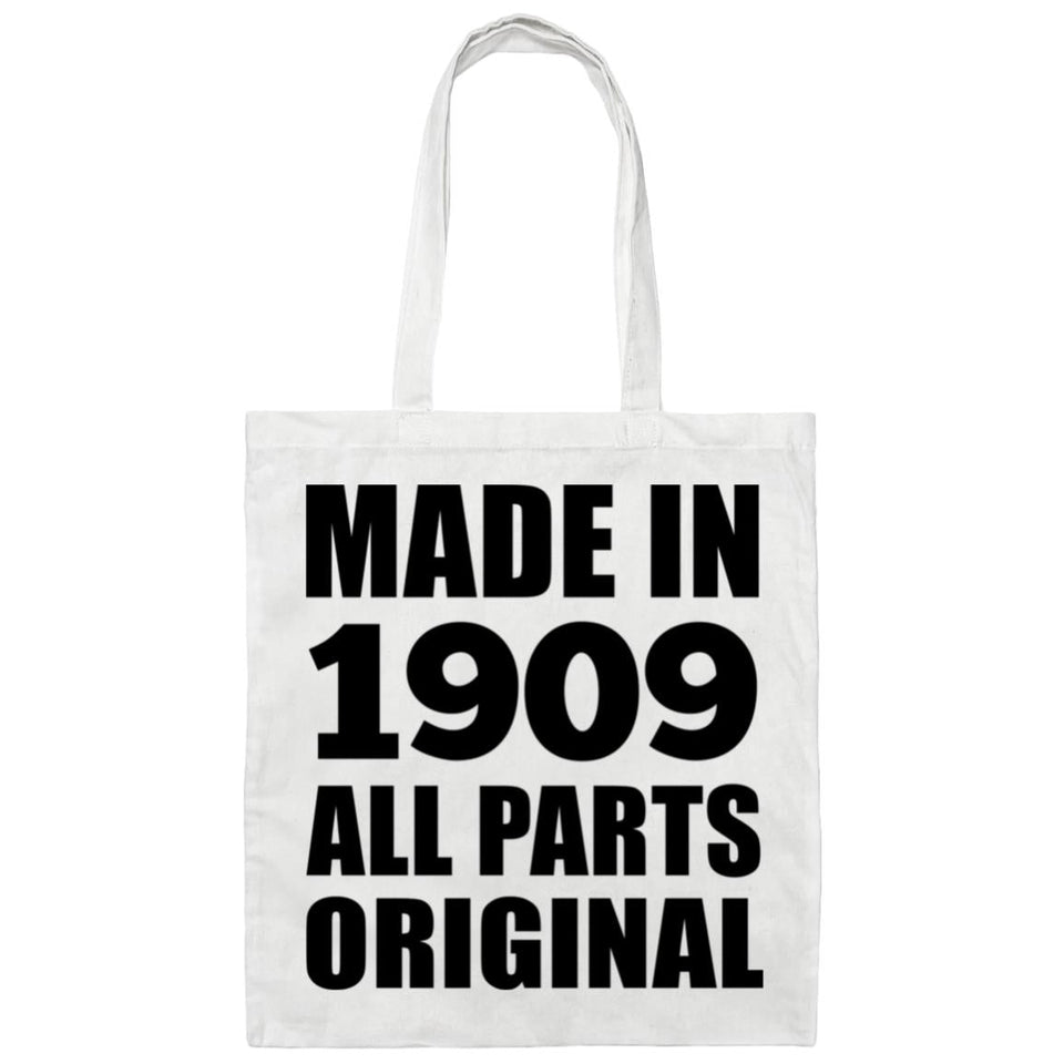 115th Birthday Made in 1909 All Parts Original - Tote Bag White