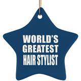 World's Greatest Hair Stylist - Star Ornament
