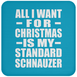 All I Want For Christmas Is My Standard Schnauzer - Coaster