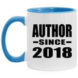 Author Since 2018 - 11oz Accent Mug Blue