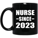 Nurse Since 2023 - 11oz Coffee Mug Black