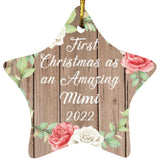 First Christmas As an Amazing Mimi 2022 - Star Ornament B