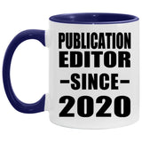 Publication Editor Since 2020 - 11oz Accent Mug Purple