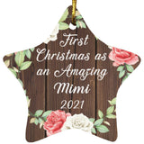 First Christmas As an Amazing Mimi 2021 - Star Ornament A
