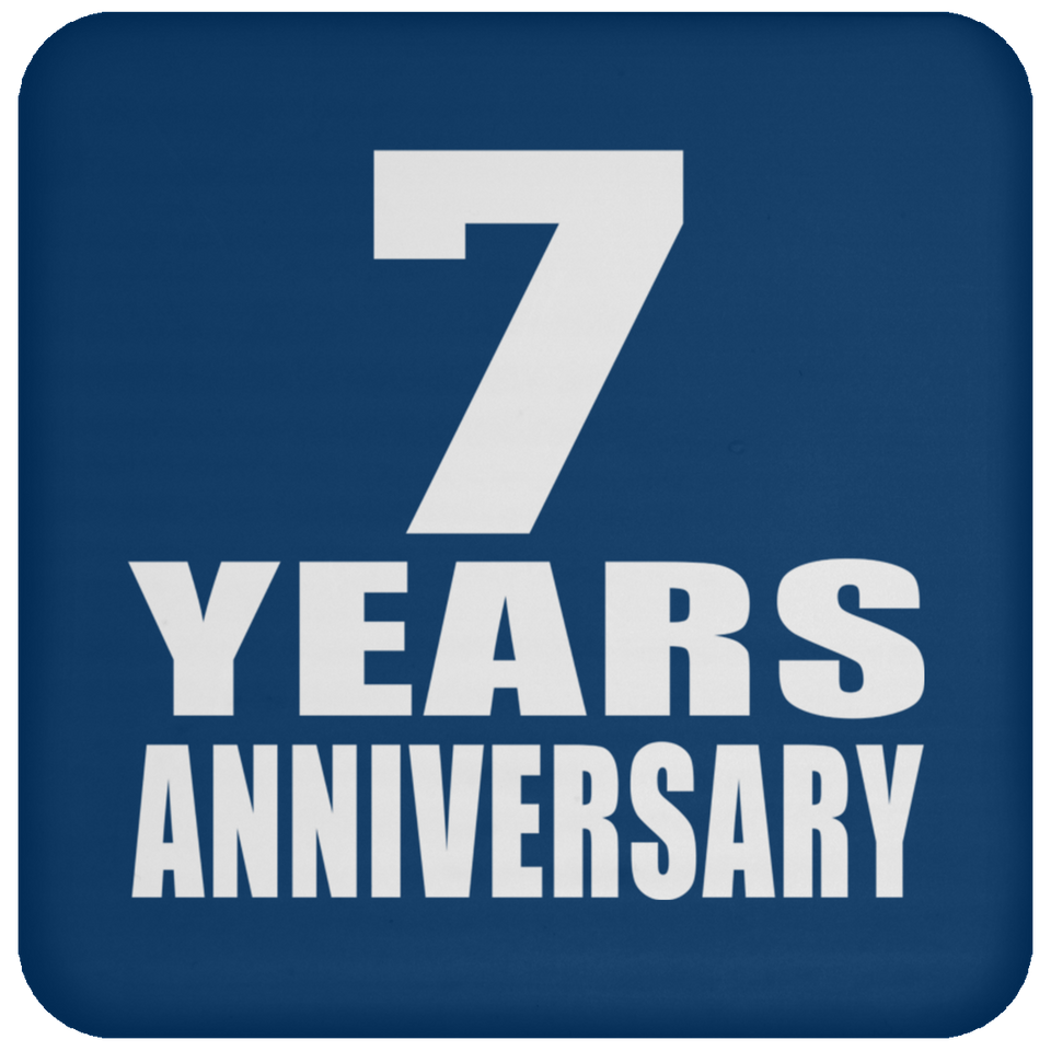 7th Anniversary 7 Years - Drink Coaster