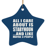 All I Care About Is Stabyhoun - Star Ornament