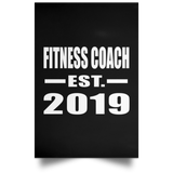 Fitness Coach Established EST. 2019 - Poster Portrait