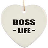 Boss Life - Heart Ornament