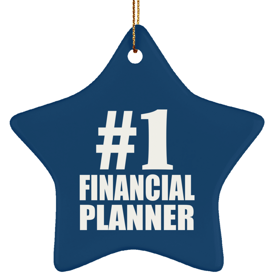 Number One #1 Financial Planner - Star Ornament