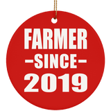Farmer Since 2019 - Circle Ornament