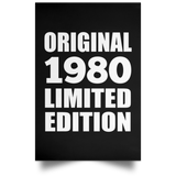 44th Birthday Original 1980 Limited Edition - Poster Portrait