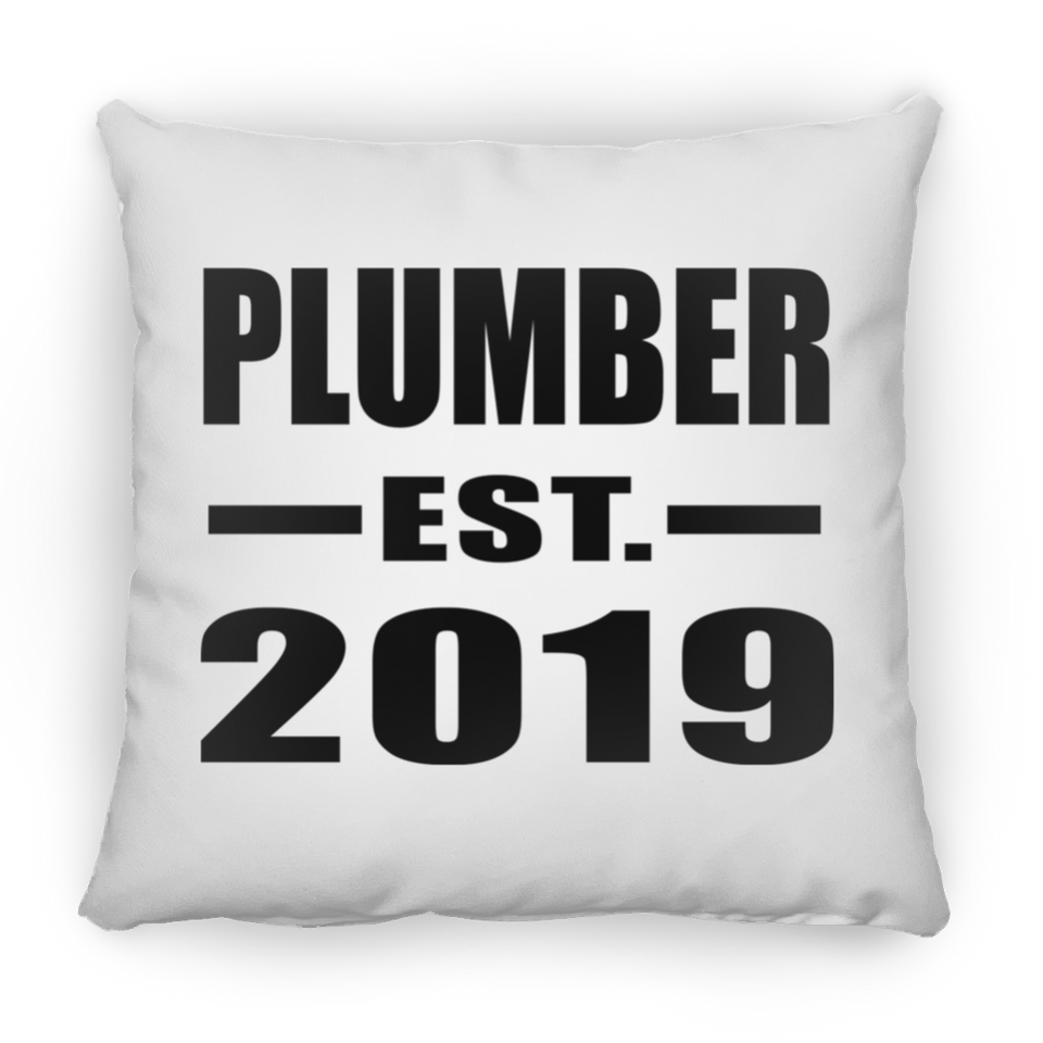 Plumber Established EST. 2019 - Throw Pillow