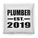 Plumber Established EST. 2019 - Throw Pillow