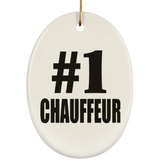 Number One #1 Chauffeur - Oval Ornament