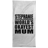 Stephanie World's Okayest Mum - Hand Towel
