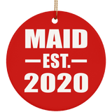 Maid Established EST. 2020 - Circle Ornament