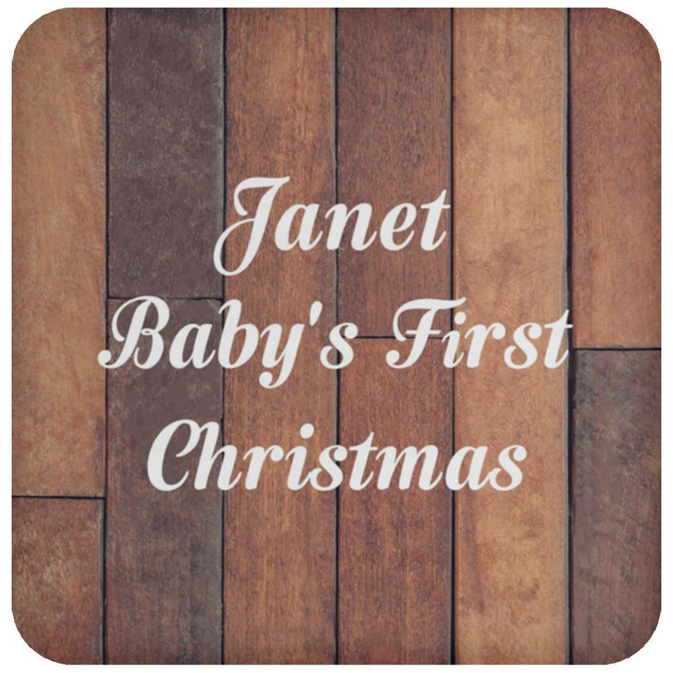 Janet Baby's First Christmas - Drink Coaster E