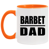 Barbet Dad - 11oz Accent Mug Orange