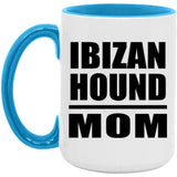 Ibizan Hound Mom - 15oz Accent Mug Blue