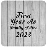 First Year As Family Of Five 2023 - Drink Coaster F