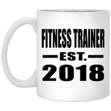 Fitness Trainer Established EST. 2018 - 11 Oz Coffee Mug