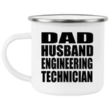 Dad Husband Engineering Technician - 12oz Camping Mug