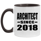 Architect Since 2018 - 11oz Accent Mug Black