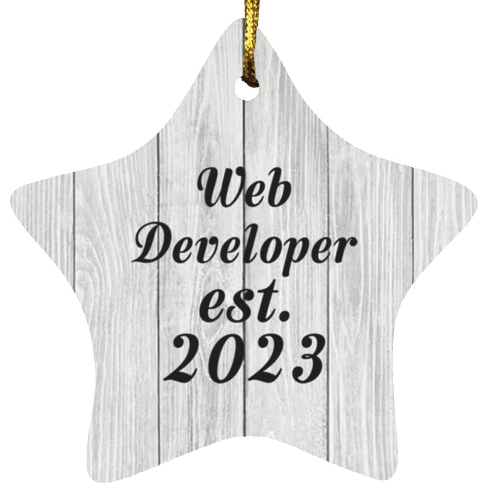 Web Developer Established Est. 2023 - Star Ornament F