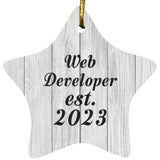Web Developer Established Est. 2023 - Star Ornament F