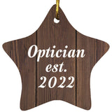 Optician Established Est. 2022 - Star Ornament D