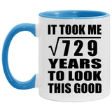27th Birthday Took Square Root of 729 Years To Look Good - 11oz Accent Mug Blue