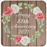 Happy 88th Anniversary 2021 - Drink Coaster B