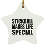Stickball Makes Life Special - Star Ornament