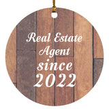 Real Estate Agent Since 2022 - Circle Ornament E