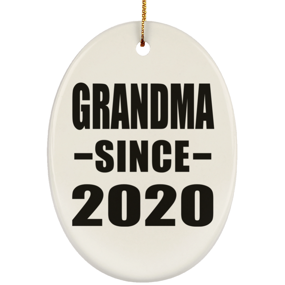 Grandma Since 2020 - Oval Ornament